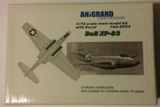 Anigrand Craftswork Aa - 2054 Bell Xp - 83 1/72 Scale Resin Kit