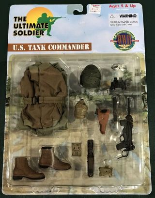 21st Century Toys The Ultimate Soldier 1:6 Scale Wwii Us Tank Commander Set,  12”