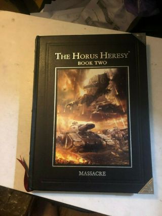 40k Forge World The Horus Heresy Book Two Massacre Hard Cover In Good Shape