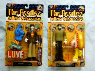 McFarlane Toys The Beatles Yellow Submarine Figures Set Of 4 moc FAB 4 2