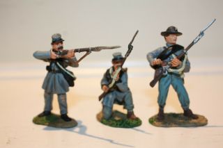 Miniatures For The Ages American Civil War " Texas Brigade Firing Set 1 " Figures