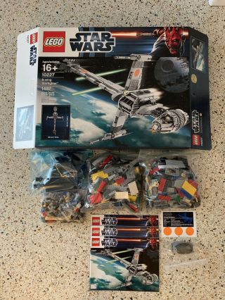 Lego Star Wars Ucs B - Wing (10227) Complete,  Booklets,  Sticker Sheet
