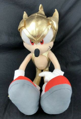 20 " Sonic The Hedgehog Plush Gold Sega Kellytoy Stuffed Animal Toy 2009