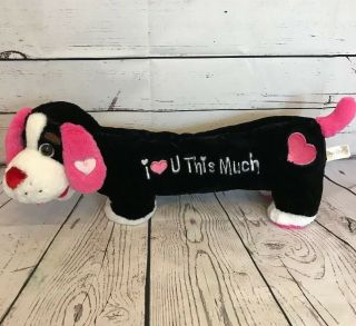 Dan Dee Collector Valentine Dog Stuffed Plush Animal 