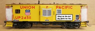 Overland Omi - 3728.  2 Up " Ca - 13 " Caboose 24511 Factory Paint.  Brass Ho