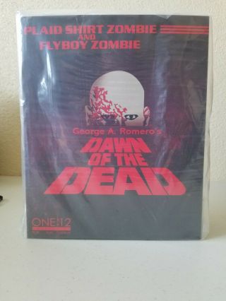Mezco One 12 Dawn Of The Dead - Plaidshirt Zombie & Flyboy Zombie