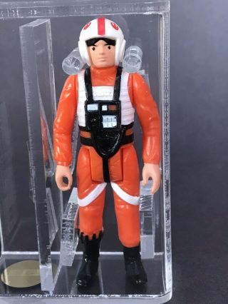 Vintage 1978 Kenner Star Wars Luke Skywalker X - Wing Pilot Afa 85,  Gold Nm Hk Coo