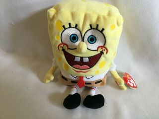 2004 Ty Beanie Babies Spongebob Squarepants Plush W/ Tags