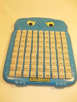 Multiplication Keyboard Owl.  Vintage.  Press And Learn.  Rare.  Homeschool.