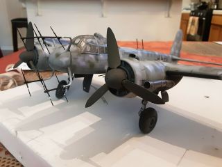 Built Plastic Model Of A Ju 88 Night Fighter