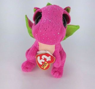 Ty Beanie Boos - Merlin The Dragon (6 Inch) Pink