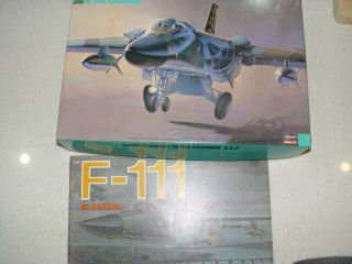 Hasegawa 1/72 Fb - 111a Unmade Model Kit Plus Squadron Signal F - 111 Reference Book
