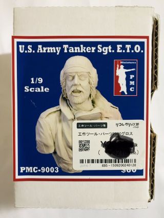 Pmc Miniatures 1/9 (200mm) Resin Bust U.  S.  Army Tanker Sgt.  Eto