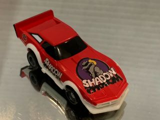 Tyco Ho Scale Slot Car,  Red Corvette “shadow”