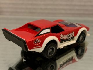 Tyco HO Scale Slot Car,  Red Corvette “Shadow” 8