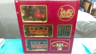 Vintage Lgb Lehmann 150th Anniversary Train Set W/ Track Transformer Figures Box