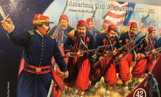 American Civil War Zouaves 1861 - 1865 42 Figures Perry Miniatures,  Read