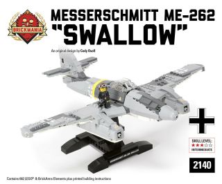 Messerschmitt Me - 262 Swallow - Display Model - Brickmania® Building Kit