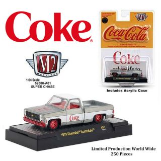 M2 Machines Chase Raw Coke Coca - Cola 1979 Chevrolet Truck (1 Of 250)