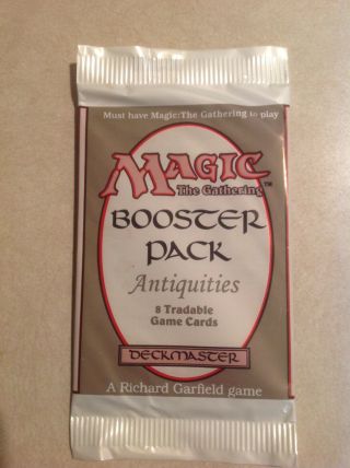 Magic The Gathering Booster Pack.  Antiquities