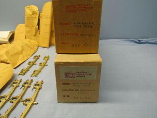 CENTRAL LOCOMOTIVE / BRASS PARTS FROM 4 KITS PLUS BRASS TENDER 11