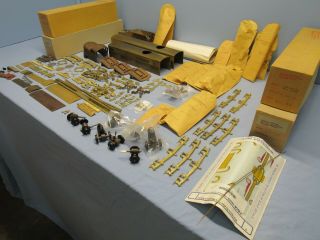 Central Locomotive / Brass Parts From 4 Kits Plus Brass Tender