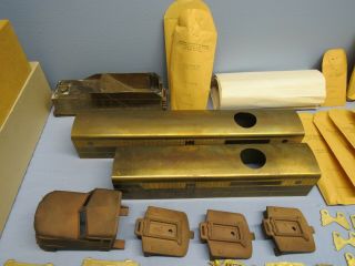 CENTRAL LOCOMOTIVE / BRASS PARTS FROM 4 KITS PLUS BRASS TENDER 3