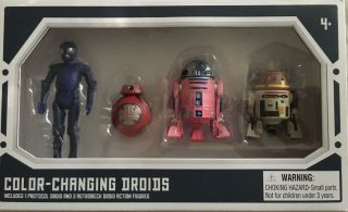 Droid Depot Color Changing 4 - Pack Star Wars Galaxys Edge 3.  75 " Ra - 7 Bb R2 C1