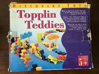 Discovery Toys Topplin Teddies Wooden Domino Teddy Bears Windmill 2003