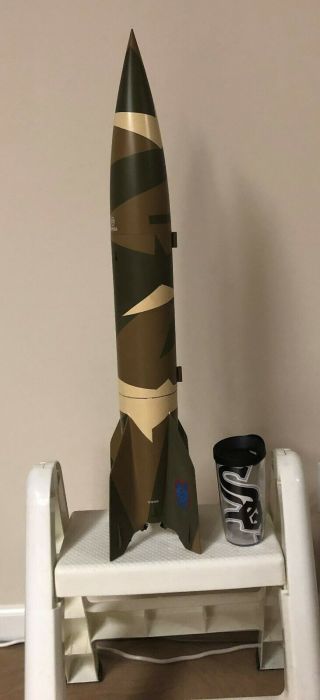 Estes V2 Model Rocket - Assembled With Camouflage Paint - Ready To Launch