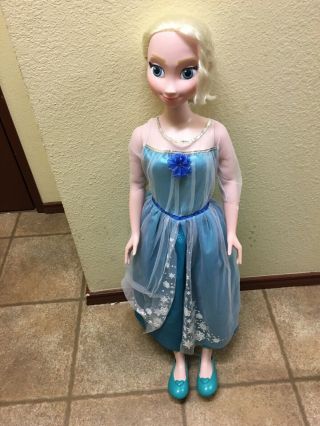 Elsa Frozen 38” My Size Doll Disney Princess 3 Ft Tall Jacks Pacific