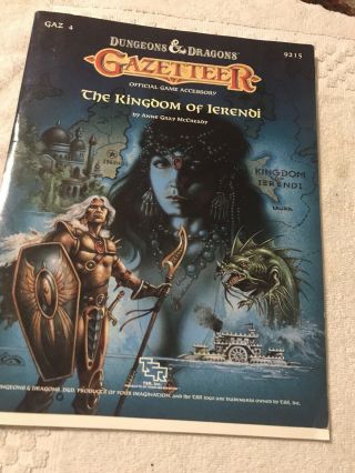 Vintage TSR Dungeons & Dragons D&D RPG Gazetteer Ierendi Unpunched 2