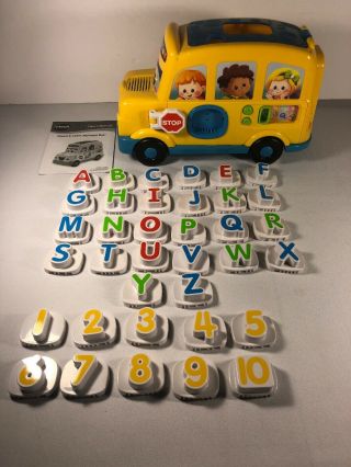 Vtech Count And Learn Alphabet Bus & Complete Rare