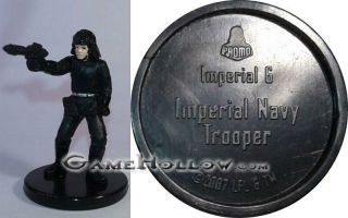 Star Wars Miniatures Force Unleashed Imperial Navy Trooper Promo 37