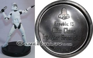 Star Wars Miniatures Clone Wars Elite Clone Trooper Grenadier Promo 11
