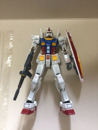 Gundam Rx - 78 - 2 Real Grade 1/144 Scale Built Model Kit With T - Shirt Usa Seller