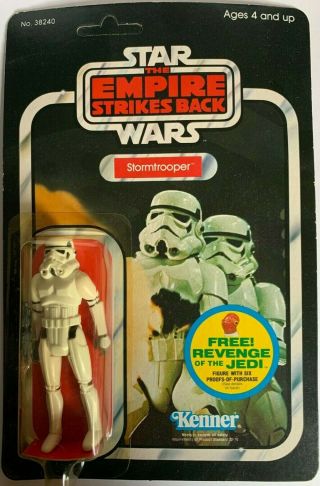 1982 Vintage Star Wars The Empire Strikes Back Stormtrooper 48 Back