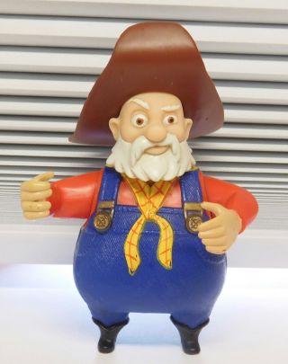 1999 Toy Story 2 Disney 4 " Stinky Pete Prospector Miner Action Figure Toy Hat