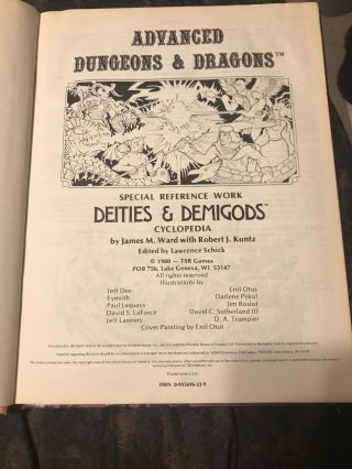 Dungeons and Dragons Deities & Demigods Cthulhu Melnibonean 144 Pages 6