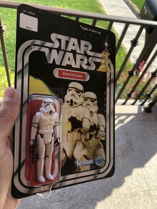 Custom Vintage Retro Style Star Wars Imperial Stormtrooper 12 Back Figure Moc