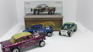 Hot Wheels 2019 RLC Exclusive ' 55 Chevy Bel Air Gasser WWII Flying Tigers,  3 10