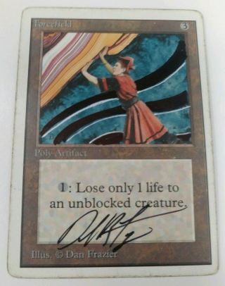 Forcefield - Unlimited Mtg - Dan Frazier Signed & Altered