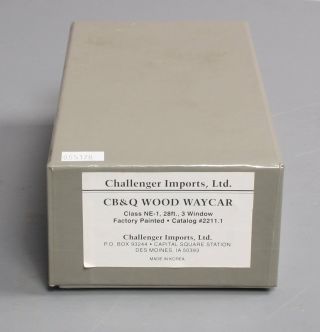 Challenger Imports 2211.  1 HO BRASS CB&Q Wood Waycar Class NE - 1 14148 LN/Box 12