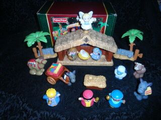 Fisher Price Little People Deluxe Christmas Story Nativity Musical W/ Box