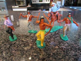 Timpo Toys - England - Vintage Plastic Western Figures - 1960´s - Cowboys/indians