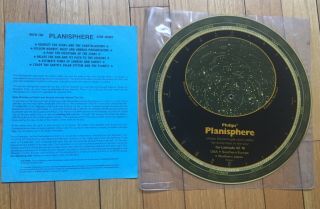 Vintage Philips Planisphere Disc 42 Usa S Europe N Japan Star Chart Planet