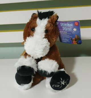 Russ Berrie Shining Stars Horse Plush Toy Soft Toy About 20cm Seated Tagged