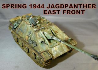 Built 1/35 - Jagdpanther - Spring 1944 - East Front - " Winter Is Over " - - - 2 Figures