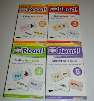 Your Baby Can Read Sliding Word Cards 2 3 4 5 Early Language
