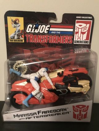 Transformers G.  I.  Joe Marissa Fairborn Afterbreaker Afterburn Tcc Exclusive